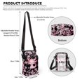 thumbnail image 6 of HELLHERO Crossbody Small Crossbody Bags Candy Cane and Snowflake Stylish Polyester with Adjustable Strap Adults 4.33x1.97x7.09 Travel, Outdoor and Daily Use, 6 of 7