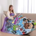 thumbnail image 2 of Manta Ben 10 de 50 x 40 pulgadas, manta de franela para dormir, acogedora, ligera, ultra suave, para sofá, viajes, aire acondicionado, ropa de cama, 2 of 8