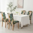 thumbnail image 4 of Stretch Parson Chair Slipcovers for Dining Room Set of 4,Boho Tropical Leaves Dining Chair Covers Colorful Jungle Flower Removable Chair Seat Protectors Covers for Kitchen,Wedding,Ceremony, 4 of 6