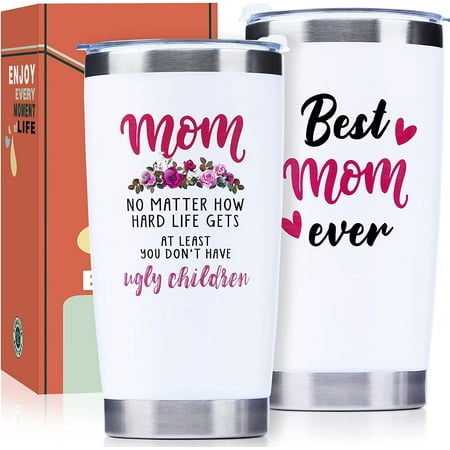 

Gifts for Mom from Daughter Son Mom Gifts for Christmas Birthday Gifts for Her Gag Gifts for Mother Who Have Everything Funny Ugly Children Travel Cup 20 Oz Coffee Cup Insulated Mom Tumbler
