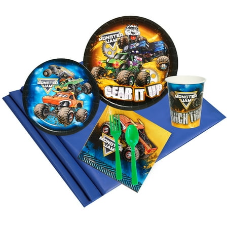 Monster Jam Party Supplies Party Pack For 8 Walmart Com
