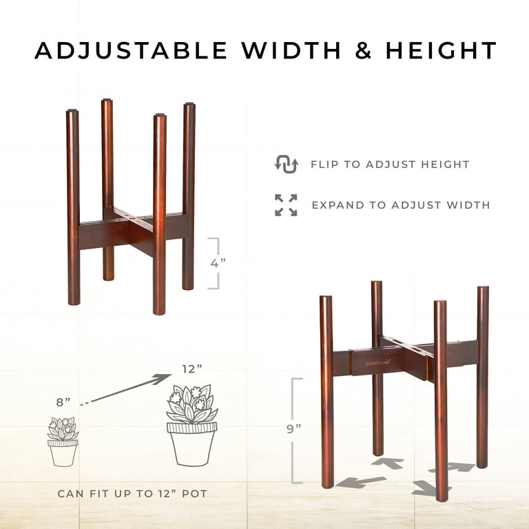 RainbleLand Indoor Plant Stand Adjustable Planter Stand - Bamboo Plant Stand Indoor Tall Plant Stand - Mid Century Plant Stands for Indoor Plants - Fits 8 9 10 11 12 RainbleLand Indoor Plant Stand Adjustable Planter Stand - Bamboo Plant Stand Indoor Tall Plant Stand - Mid Century Plant Stands for Indoor Plants - Fits 8 9 10 11 12
