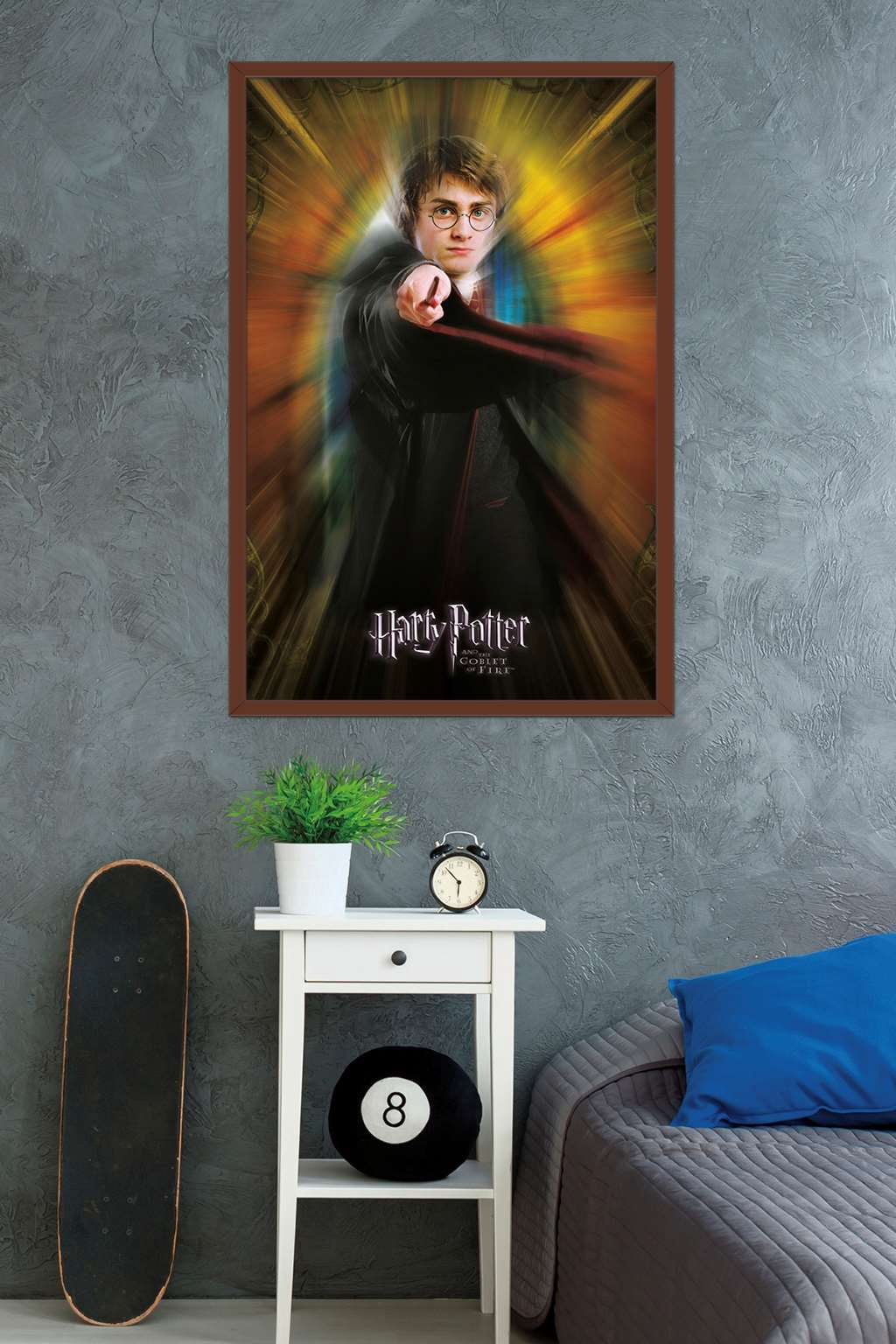 Harry Potter and the Goblet of Fire - Harry One Sheet Wall Poster, 22.375" x 34", Framed