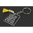 thumbnail image 2 of Inkdotpot Funny Keychain, I Love You So Much I Want To Punch You In The FaceAcrylic Engraved Keychain- Funny Adult Humor Novelty Gift, 2 of 5