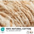 thumbnail image 6 of Simple&Opulence 100% Cotton Duvet Cover Set King Size, 3Pcs Rust Floral Botanical Printed Comforter Cover Set with Button Closure, Soft Breathable Bedding Set for All Seasons, 6 of 9