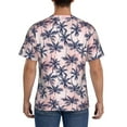 thumbnail image 3 of Bixox Men's Tropics Palm Trees Printed Short Sleeve Skinny Athletic T-Shirt, 3 of 6