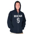 thumbnail image 4 of Cool Rich Man Dollar Sign Money Zip Hoodie Sweatshirt Men Brisco Brands S, 4 of 6