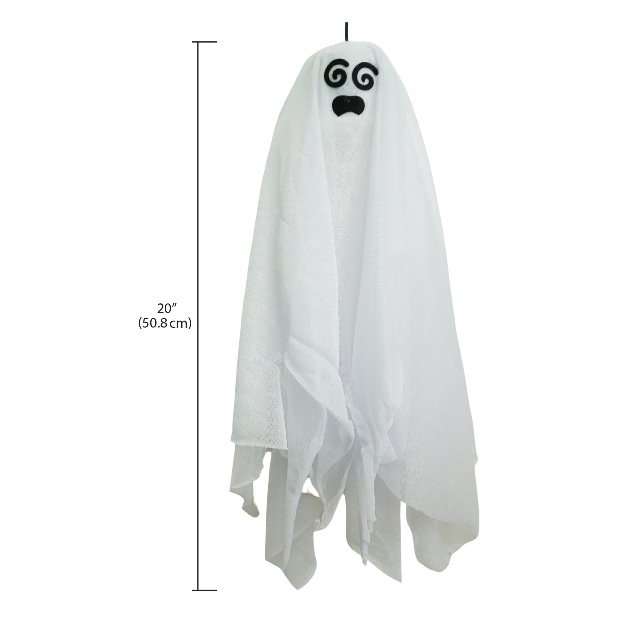 Shaking Ghost Decoration, White, 20", Halloween by Way To Celebrate