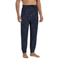 thumbnail image 4 of Kdxio Navy Dark Blue Pattern Joggers,Sweatpants for Men with Pockets-Small, 4 of 5