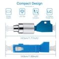 thumbnail image 4 of Male To LC Female Hybrid Optical Fiber Convertor Adapter+ LC Female To SC Male Hybrid Flange, Optical Fiber Adapter, 4 of 7