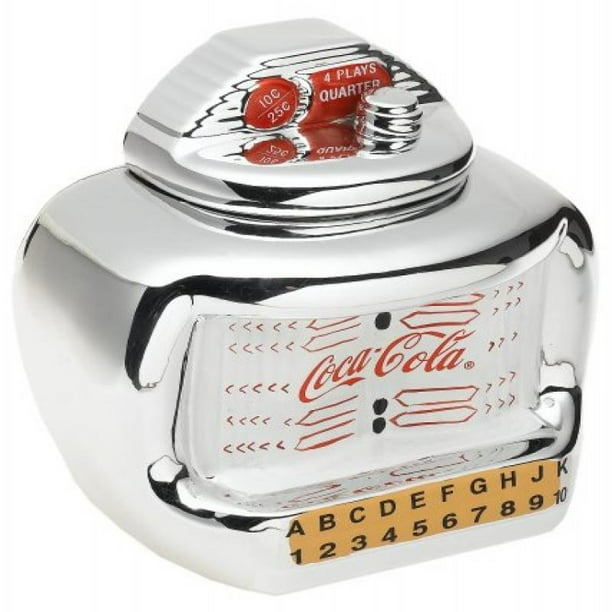 Coca Cola Ceramic Jukebox 10" Cookie Jar 2004 Gibson 31730.02