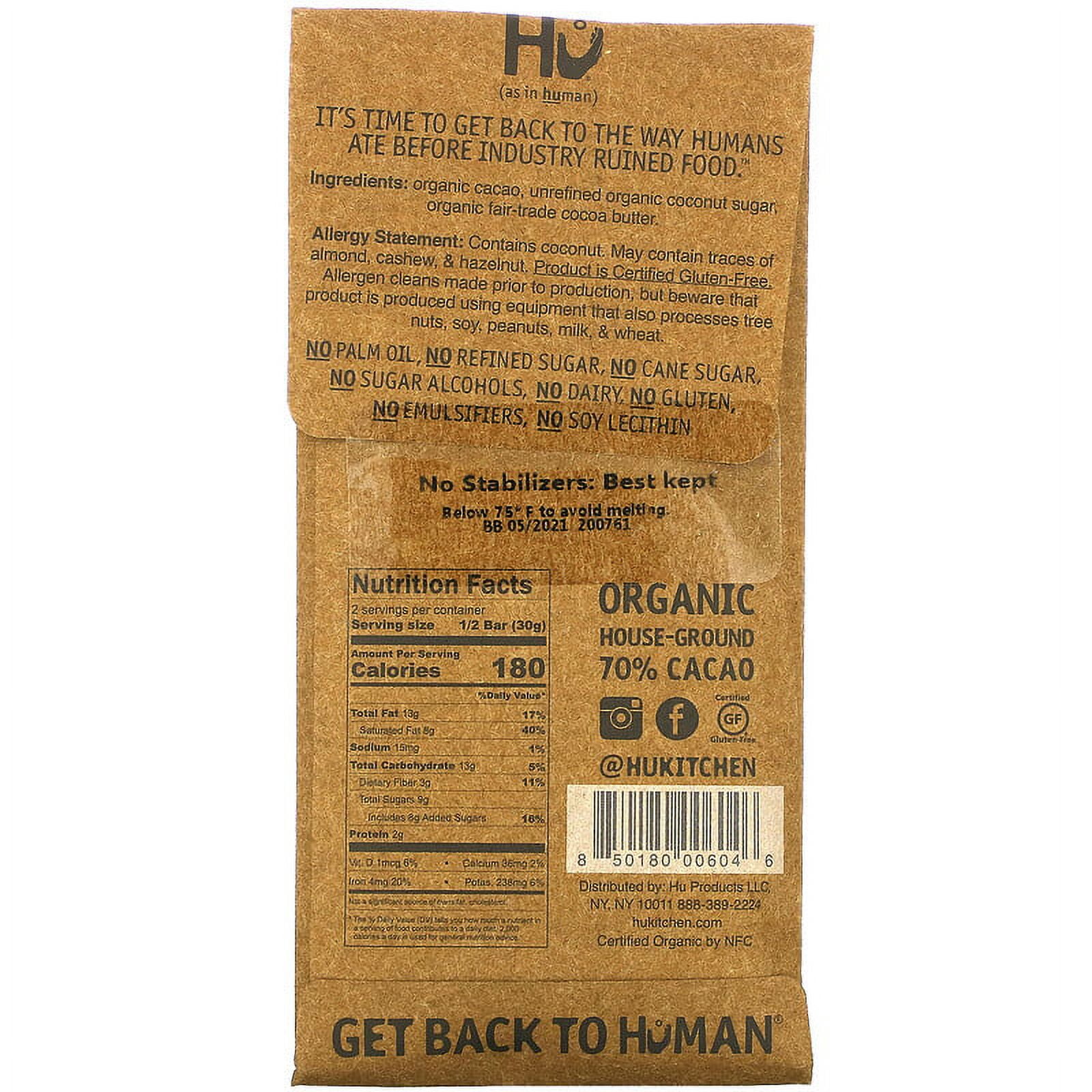 Hu, Simple Dark Chocolate, 2.1 oz Pack of 2