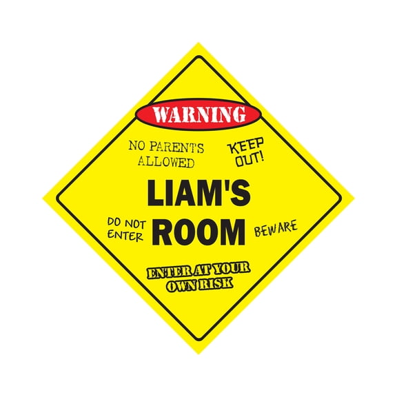 SignMission X-Liams Room 12 in. Liams Crossing Zone Xing Room Sign