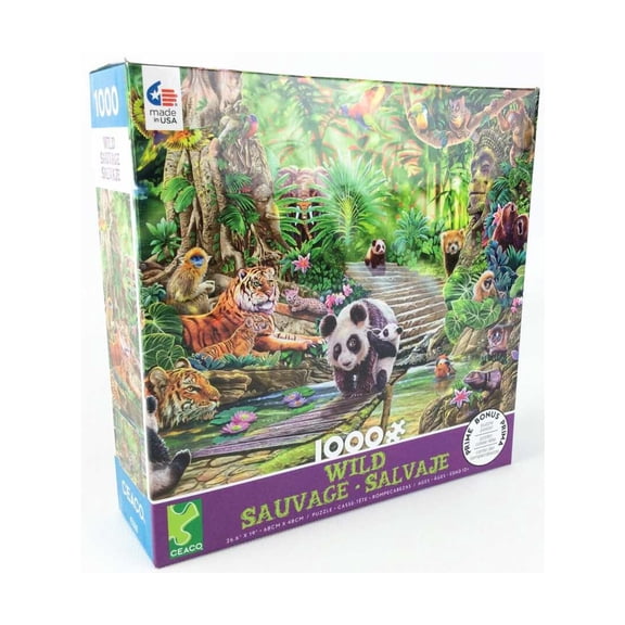 Ceaco Wild Series 4 - Asian Wildlife in Jungle (750 Pieces) New