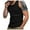 Black, variant on Afdoent Mens Casual Tank Tops Men's Summer Solid Color Slim Fit Sleeveless Thread Vest T Shirt Casual Outdoor Wear Base Shirt Men Classic