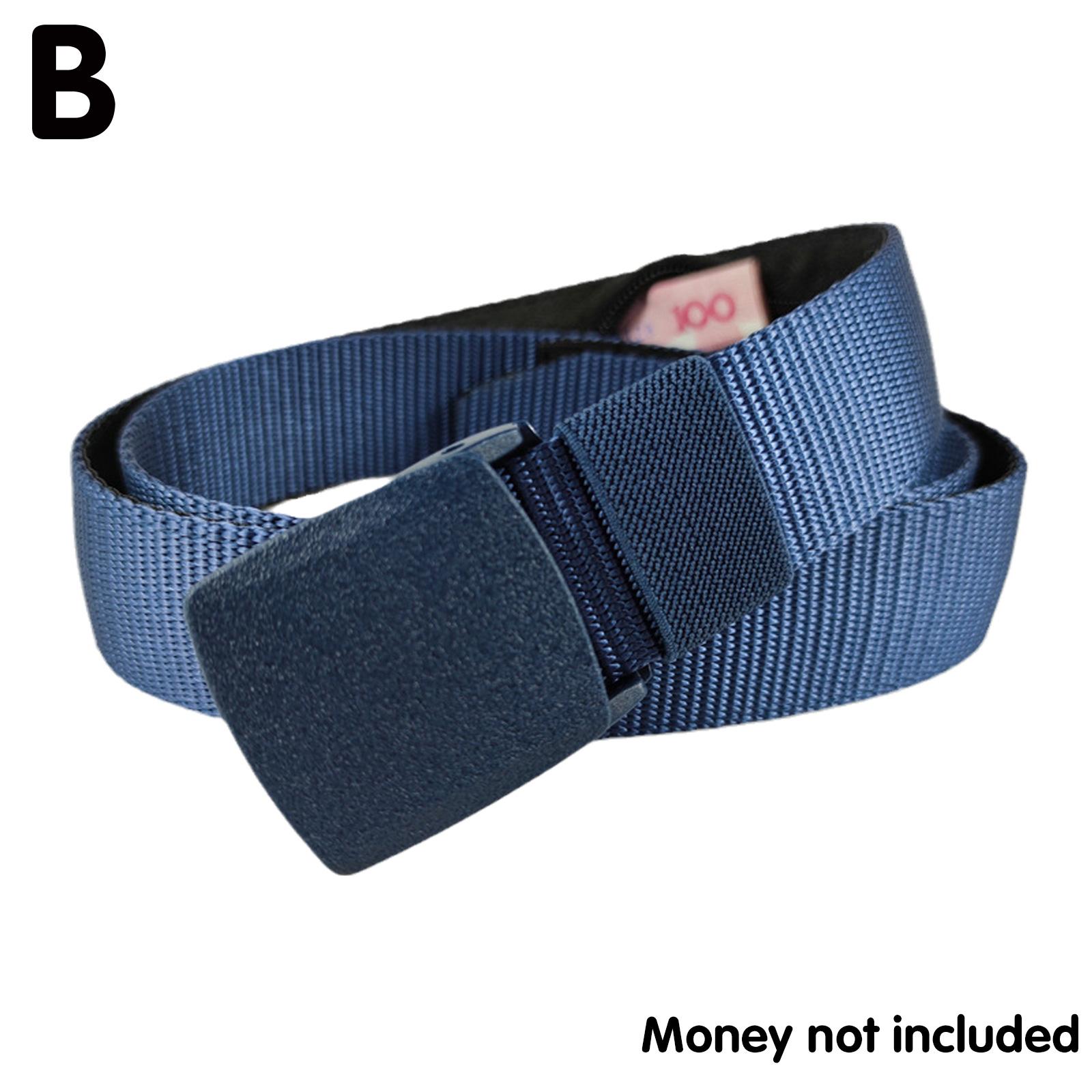Travel Antitheft Belt To Hide Money Men's Canvas Military Wallet