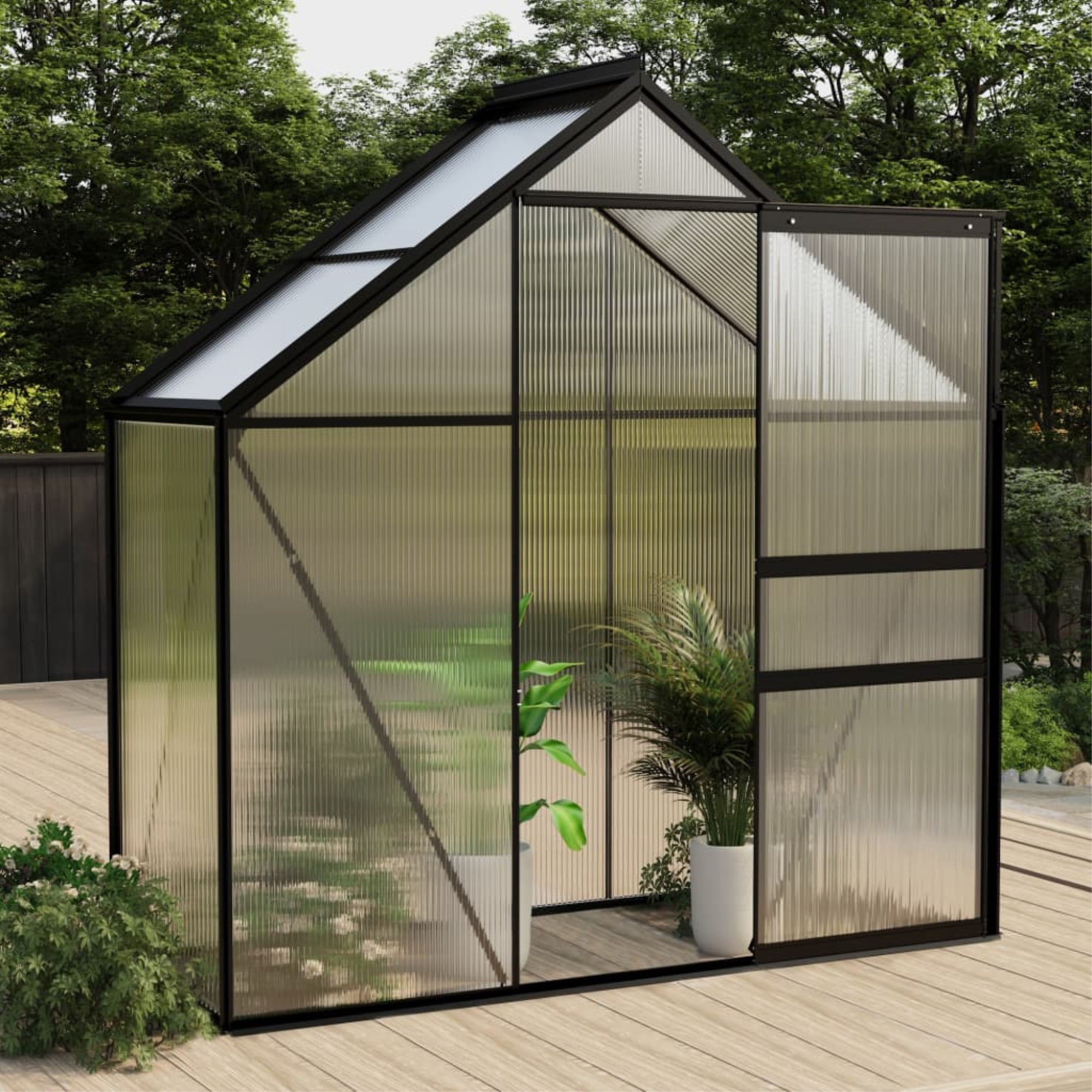 Outsunny Mini Greenhouse Garden Plant Tomato Grow Bag w/ PVC Cover 100x50x150cm 