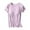 Purple, variant on Ohufall Women's Short Sleeve Maternity Loungewear Tops Summer Solid Color Crew Neck Nursing Sleepwears Plus Size Loose Breathable Breastfeeding Pajamas for Pregnant Woman