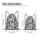 thumbnail image 2 of Fotbe Daisy Floral Bolsa Mochila con Cordón Estampada, Bolsa de Gimnasio Deportiva, Bolsa Cinch, Bolsa con Cordón para Hombres y Mujeres-Small, 2 of 6