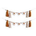 thumbnail image 1 of Guirnalda de borlas de hilo neutro bohemio de 78 pulgadas con cuentas de madera para colgar en la pared, ideal para decoración de baby shower de niñas, guirnalda de borlas bohemia con cuentas de, 1 of 8