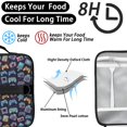 thumbnail image 4 of Game Controller Blue Pattern Insulated Lunch Bag with Shoulder Strap and Bottle Holder,Bento School Lunch Bag Box,11x9.5x3.5 Inches, 4 of 4