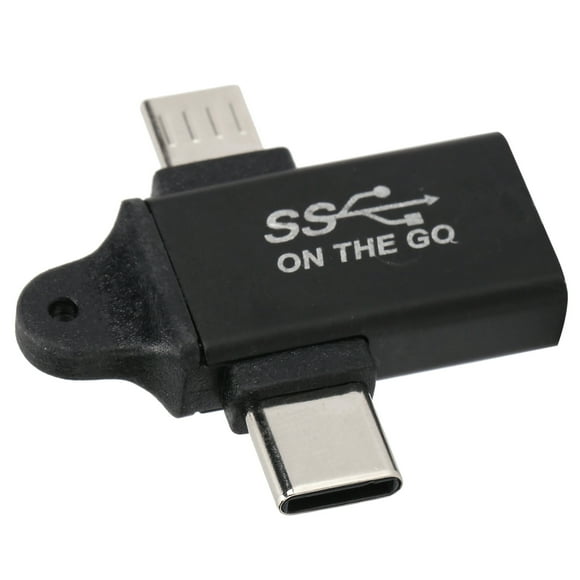 USB 3.0 To Micro USB And Type C Adapter, Professional Design Lightweight Practical To Use 2 In 1 OTG For Office For Family