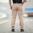 thumbnail image 5 of Tactical Cargo Pants for Men Water Resistant Hiking Work Pants with Multi Pockets Ripstop Construction Pant Big and Tall Size S-3XL Khaki, 5 of 9