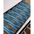 thumbnail image 3 of Blue Marble Non-Slip Stair Treads for Wooden Steps, 4 Pack-8x30in Carpet Stair Mats with Adhesive Backing, Noise-Reducing Step Covers for Indoor Stairs, Easy to Install & Residue-Free, 3 of 7