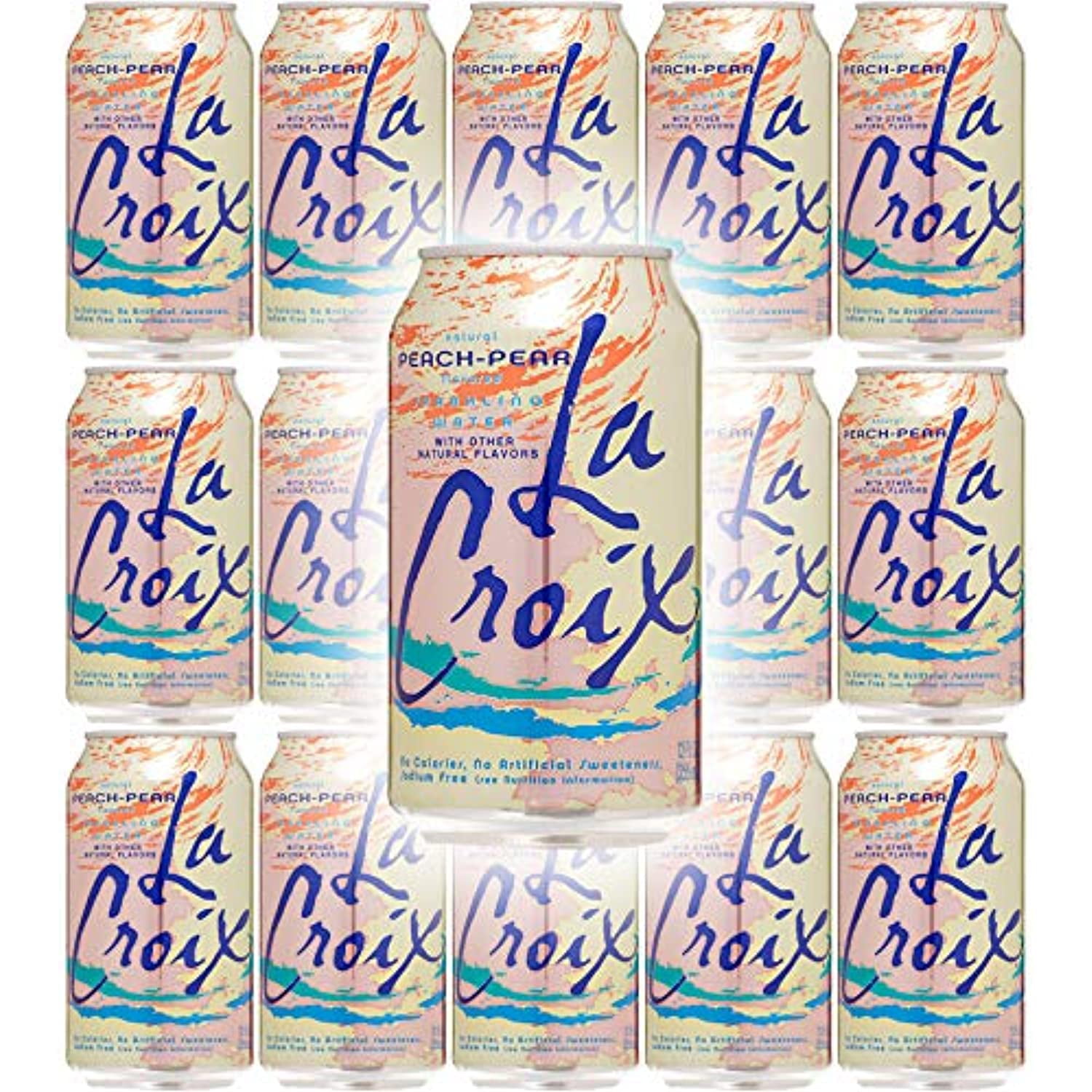 La Croix PeachPear Naturally Essenced Flavored Sparkling Water, 12 Oz