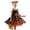 C7 Orange, variant on CONZONE Halloween Costume Dresses for Big Girls Strappy Hallowmas Pumpkin Graphic Tulle Dress Set Funny Party Stage Dress Up Clothes