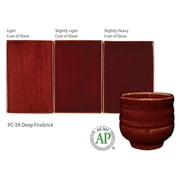 AMACO Potters Choice Glaze, Pint, Deep Firebrick PC-59, Each