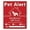 C, variant on Pet Alert Fire Safety Sticker 10x10cm Fade-Resistant Emergency Decal for Home Window Door "PETS INSIDE" Sign for Cats Dogs Birds to Alert Firefighters in Emergencies