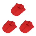thumbnail image 1 of QualitChoice Simple Design Solid Color False Collar Formal Fashion Chiffon Fake Half Shirt Decorative Detachable Lapel Clothing Decor Red Round 3PCS, 1 of 6