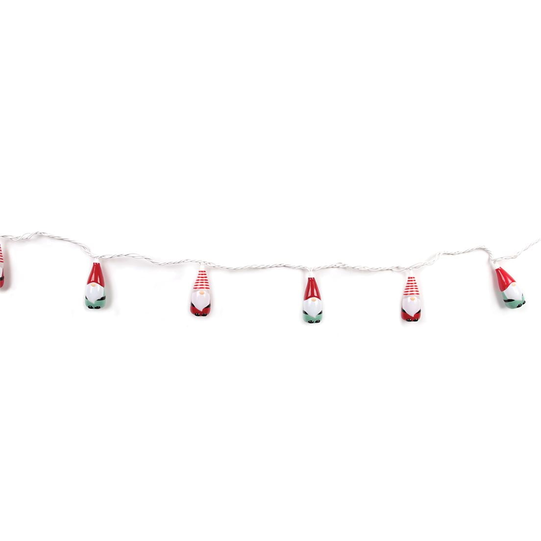 Dennis East Set of 10 Gnome String Mini Lights 8.5 ft White Wire