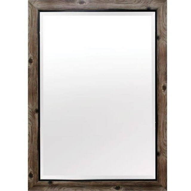 Yosemite MINT011 Home Decor Framed Mirror, Large - Gray & Black