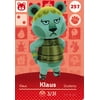 Nintendo Animal Crossing Happy Home Designer Amiibo Card Klaus 257