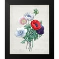 thumbnail image 2 of Redoute, Pierre 12x14 Black Modern Framed Museum Art Print Titled - Redoute Bouquet II, 2 of 5