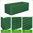 thumbnail image 6 of Outdoor Metal Raised Garden Bed,8x4x2ft Planter Box for Vegetables,Flowers,Herbs w/478 Gallon Capacity, Green, 6 of 8