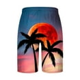 thumbnail image 4 of WAENQINLA Swimming Trunks for Men Casual Elastic Wiast Beach Shorts Quick Dry Drawstring Board Shorts Vacation Palm Tree Pattern Surfing Beachwear Deals of The Week, 4 of 4