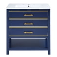 Churanty 30" Bathroom Vanity with Single Sink, Bathroom Combo Cabinet ...