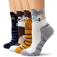thumbnail image 4 of Colorful Cute Animal Design Patterned Women's Casual Cotton Socks-10PCS, 4 of 4
