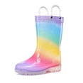thumbnail image 2 of Bocca Kids Colorful Gradient Rain Boots for Toddler Girls Sizes 4, 2 of 6