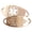 White | Impact Engraving, variant on MedicEngraved Rose Gold Stainless Steel Custom Medical Alert Bracelet - 4mm Paperclip Link