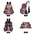 thumbnail image 2 of JIALIOU Mini Backpack Purse for Women Quilted Casual Daypack Small Travel Shoulder Bag, Woman Walking in Garden, 2 of 7
