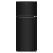 Whirlpool 18-cu ft Top-Freezer Refrigerator with Total Coverage Cooling (Black)