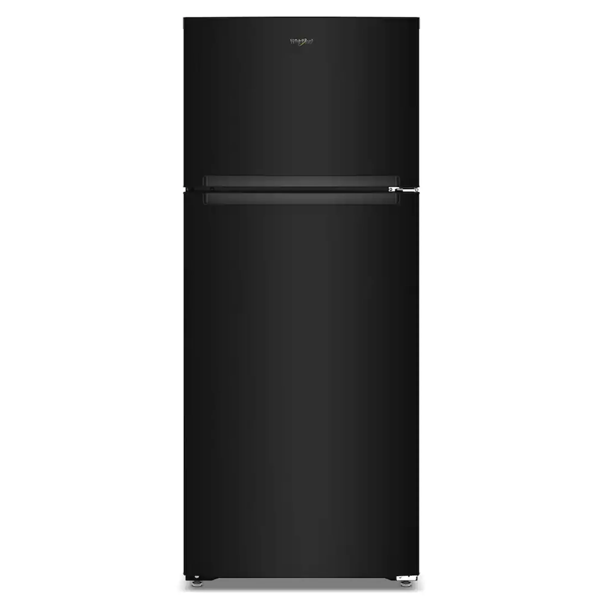 Whirlpool 18-cu ft Top-Freezer Refrigerator with Total Coverage Cooling (Black)