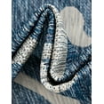 thumbnail image 3 of Unique Loom Outdoor Botanical Collection Area Rug - Curl (2' x 6' 1" Runner Blue/Ivory), 3 of 6