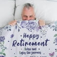 thumbnail image 5 of Happy Retirement Gifts for Women 2023, Retirement Gifts for Women, Best Goodbye Retirement Gifts for Friends, Teachers, Nurses, Doctors, Coworker Soft Flannel Retirement Blanket Throw 60 * 80inch, 5 of 6
