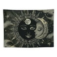 thumbnail image 5 of BCIIG  Sun and Moon Tapestry Sun with Stars Black and Beige Psychedelic Popular Mystic Aesthetic Tapestries Wall Hanging For Room, 5 of 6