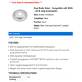 thumbnail image 2 of Rear Brake Rotor - Compatible with 2006 - 2010 Jeep Commander 2007 2008 2009, 2 of 2
